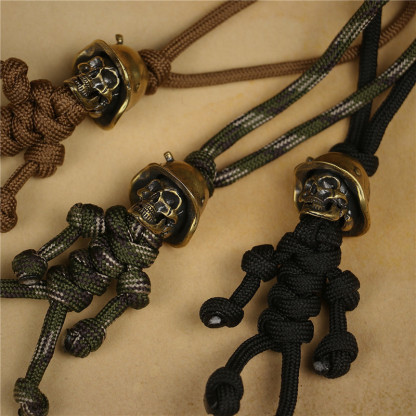 Soldier Skull Paracord Pendant