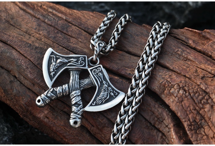 viking ax necklace