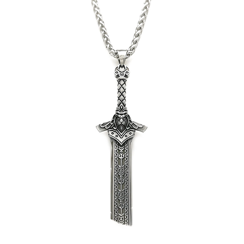 Viking King Broken Sword Necklace
