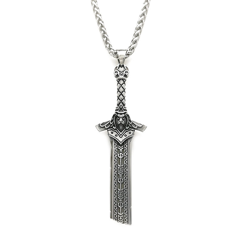 Viking King Broken Sword Necklace