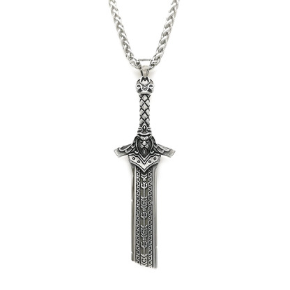 Viking King Broken Sword Necklace
