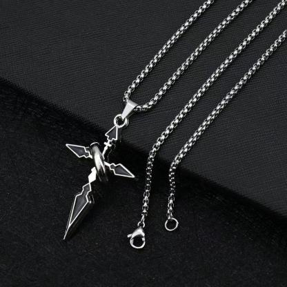 Ring Wrap Cross Necklace
