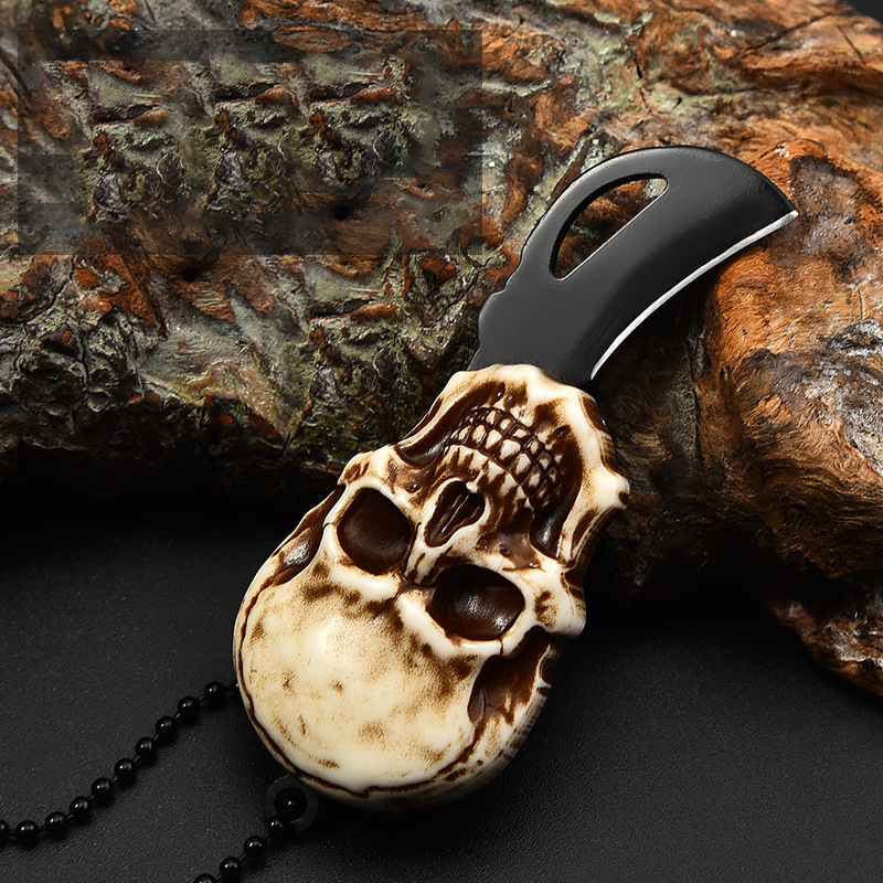 Skull Folding Knife