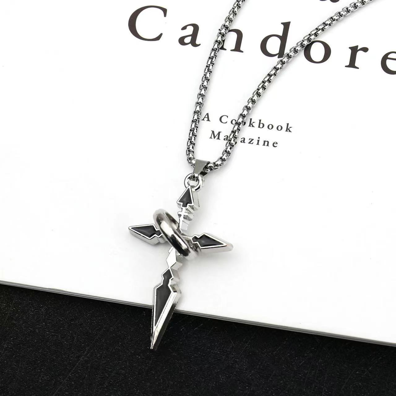 Ring Wrap Cross Necklace