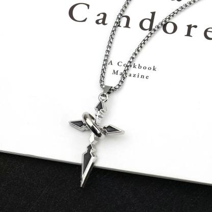 Ring Wrap Cross Necklace