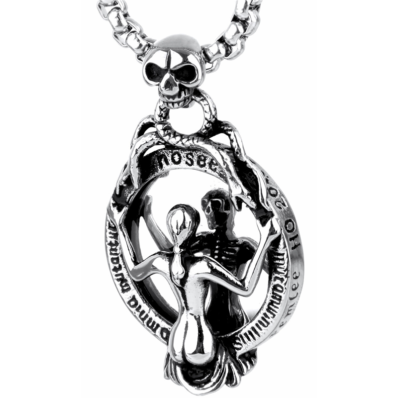 Magic Mirror Skull Pendant Necklace