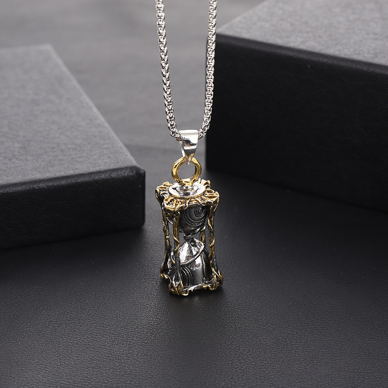 Vintage hourglass necklace