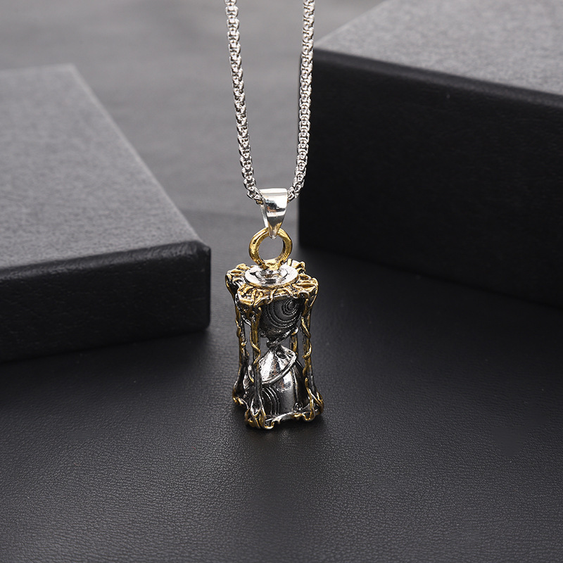 Vintage hourglass necklace