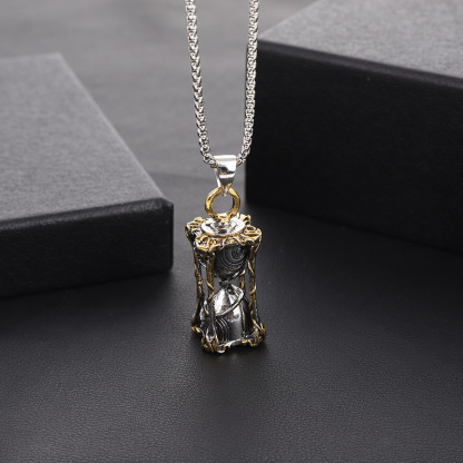 Vintage hourglass necklace