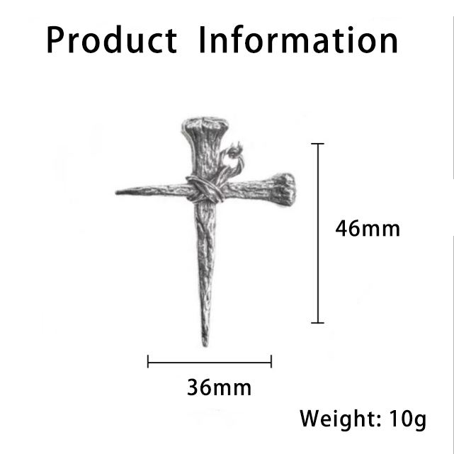 Wooden Stake Cross Necklace