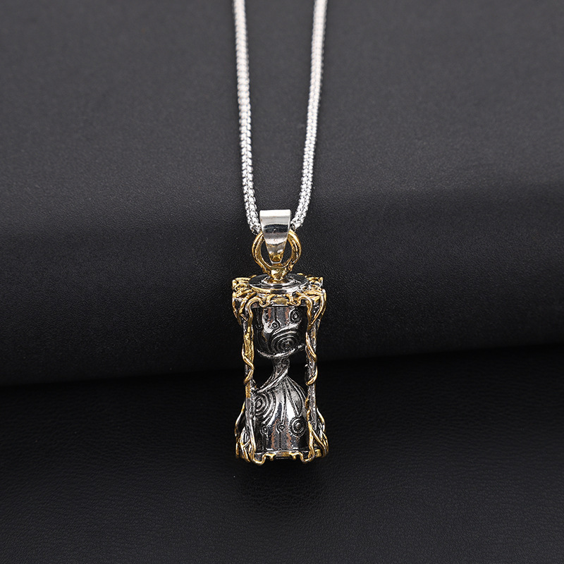 Vintage hourglass necklace