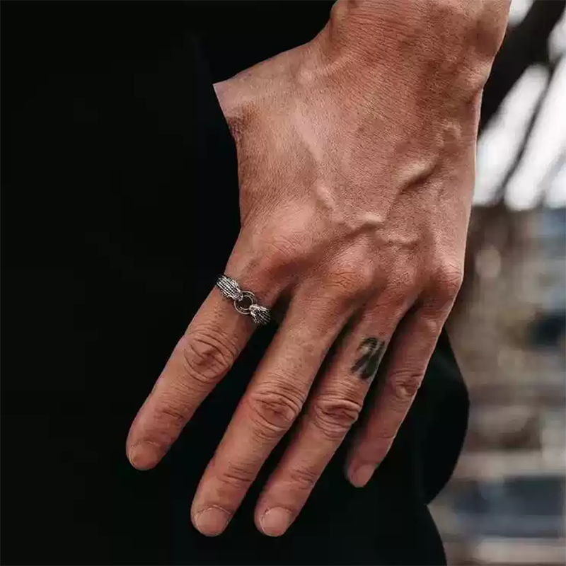 3D snake head ring original design