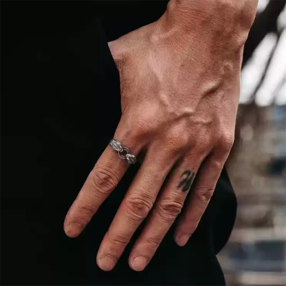 3D snake head ring original design