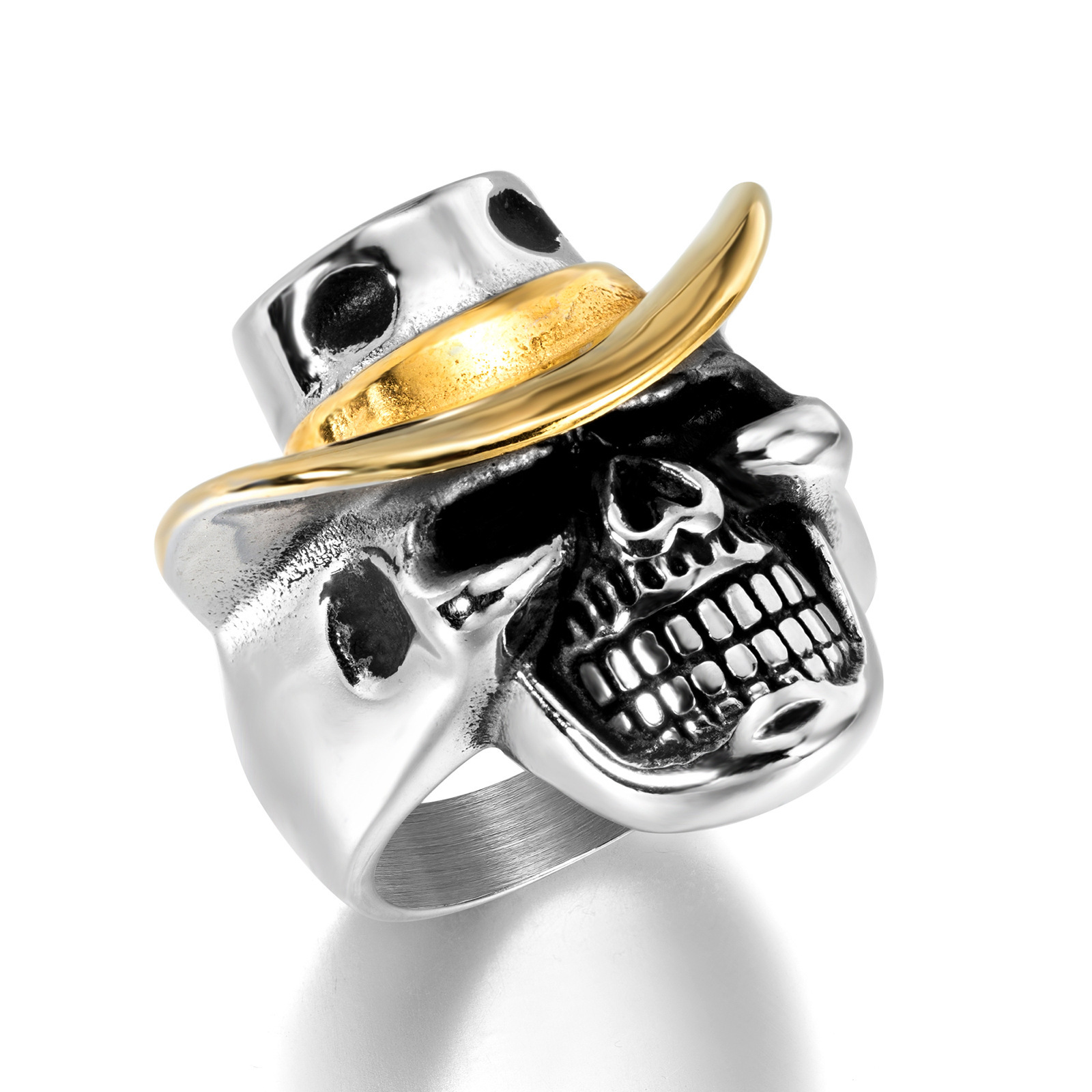 Western Cowboy Skull Ring