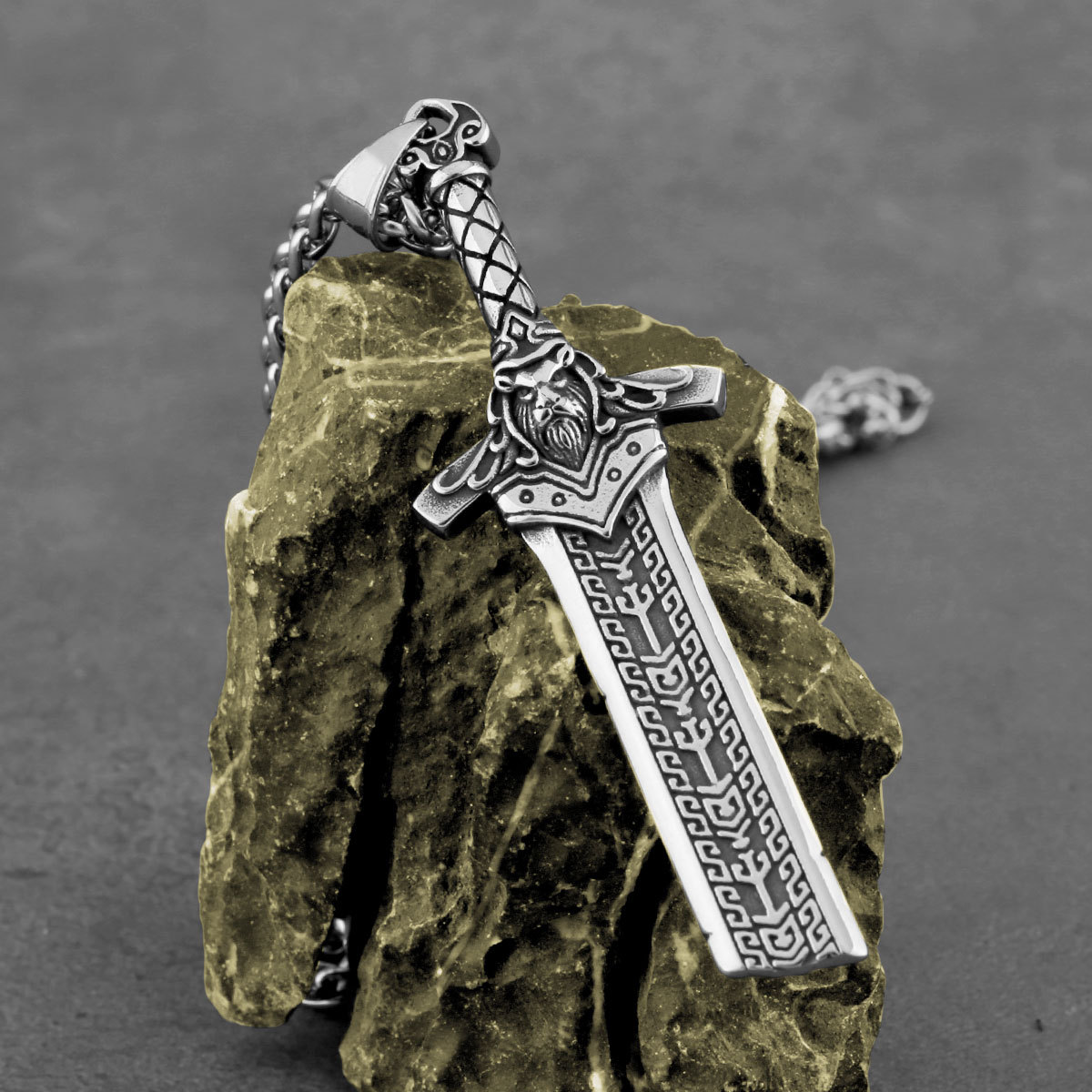 Viking King Broken Sword Necklace