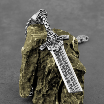 Viking King Broken Sword Necklace