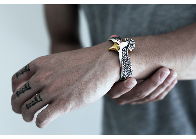 Eagle open bracelet