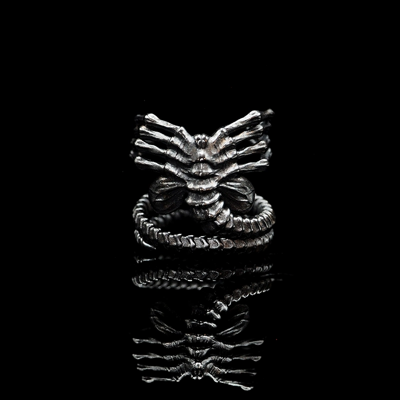 Original handmade niche classic motorcycle shaped ring