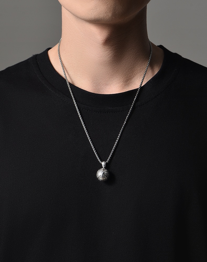 3D basketball necklace