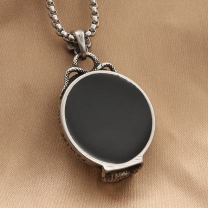 Magic Mirror Skull Pendant Necklace