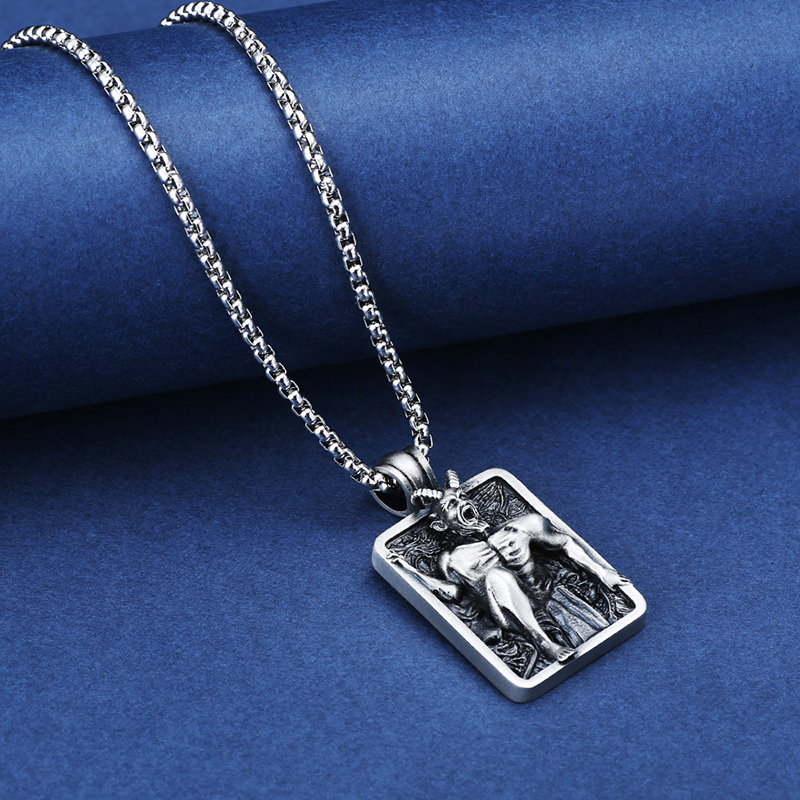 Satan dark trend personality punk necklace