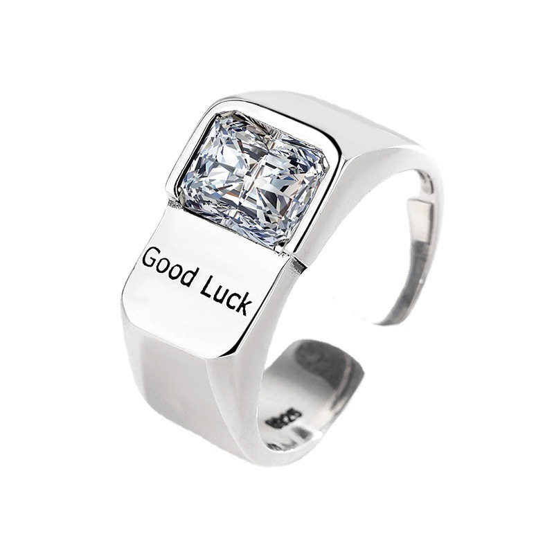 Square Diamond Lucky Ring