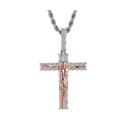 Crimson Redeemer Cross Pendant