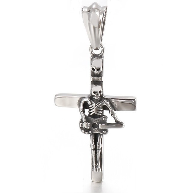 Rock instrument pendant necklace