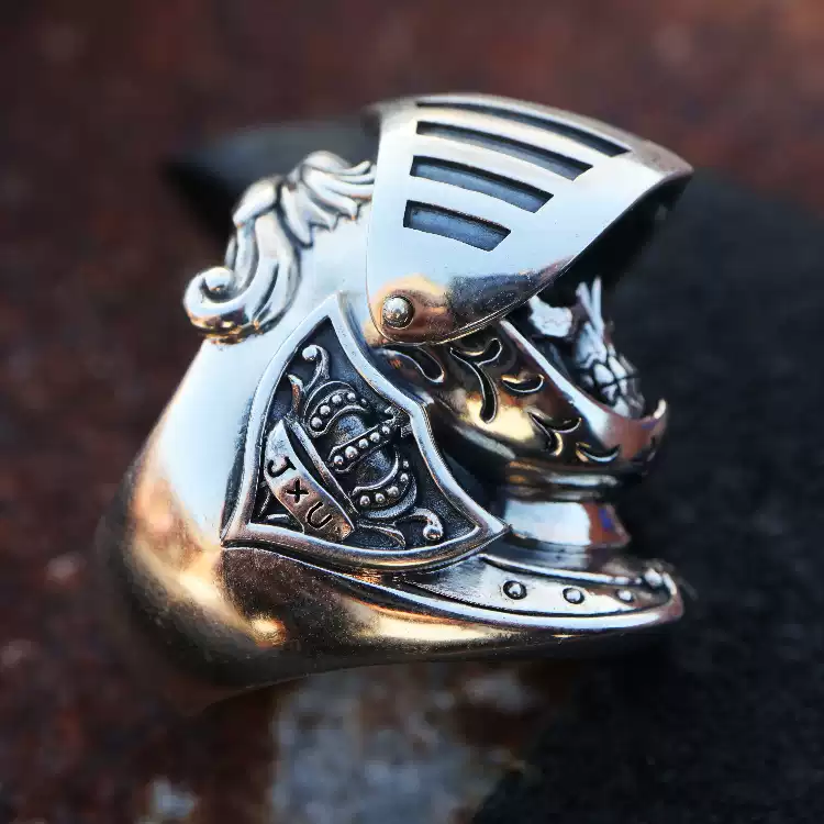 Armored Soldier Skull Ring