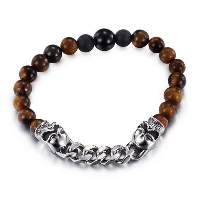 Sterling Silver Skull Bracelet