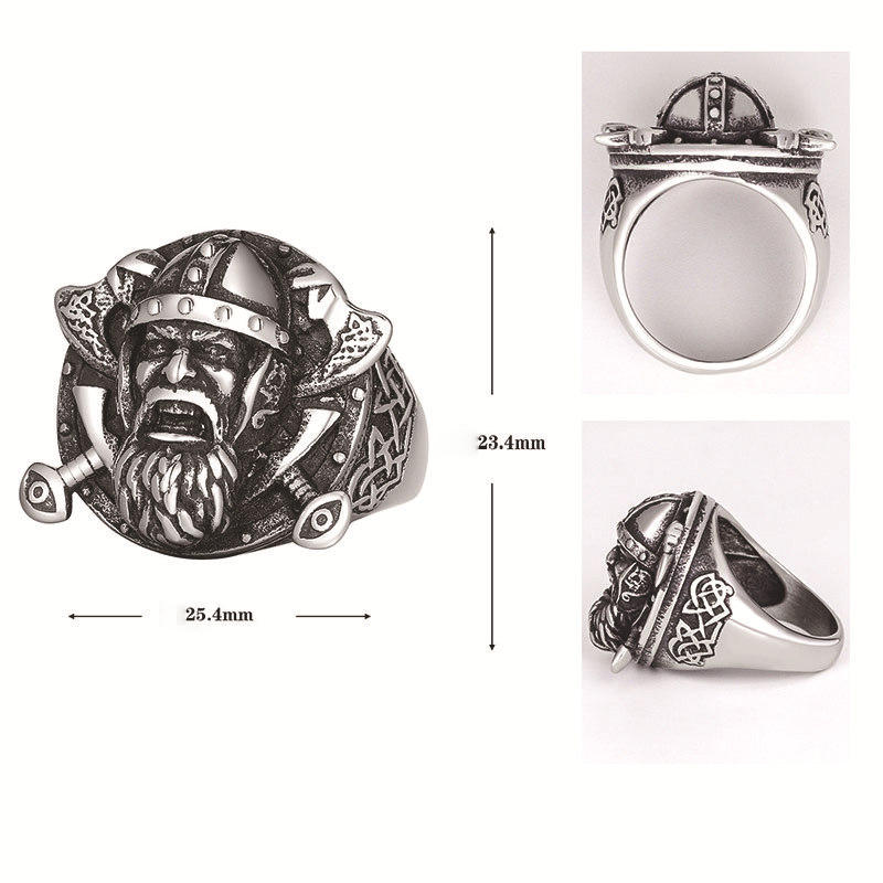 Amulet Axe Ring Men's Jewelry