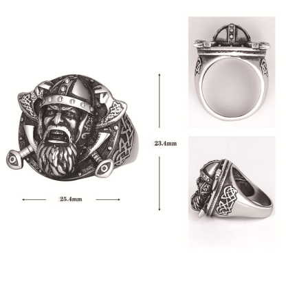 Amulet Axe Ring Men's Jewelry