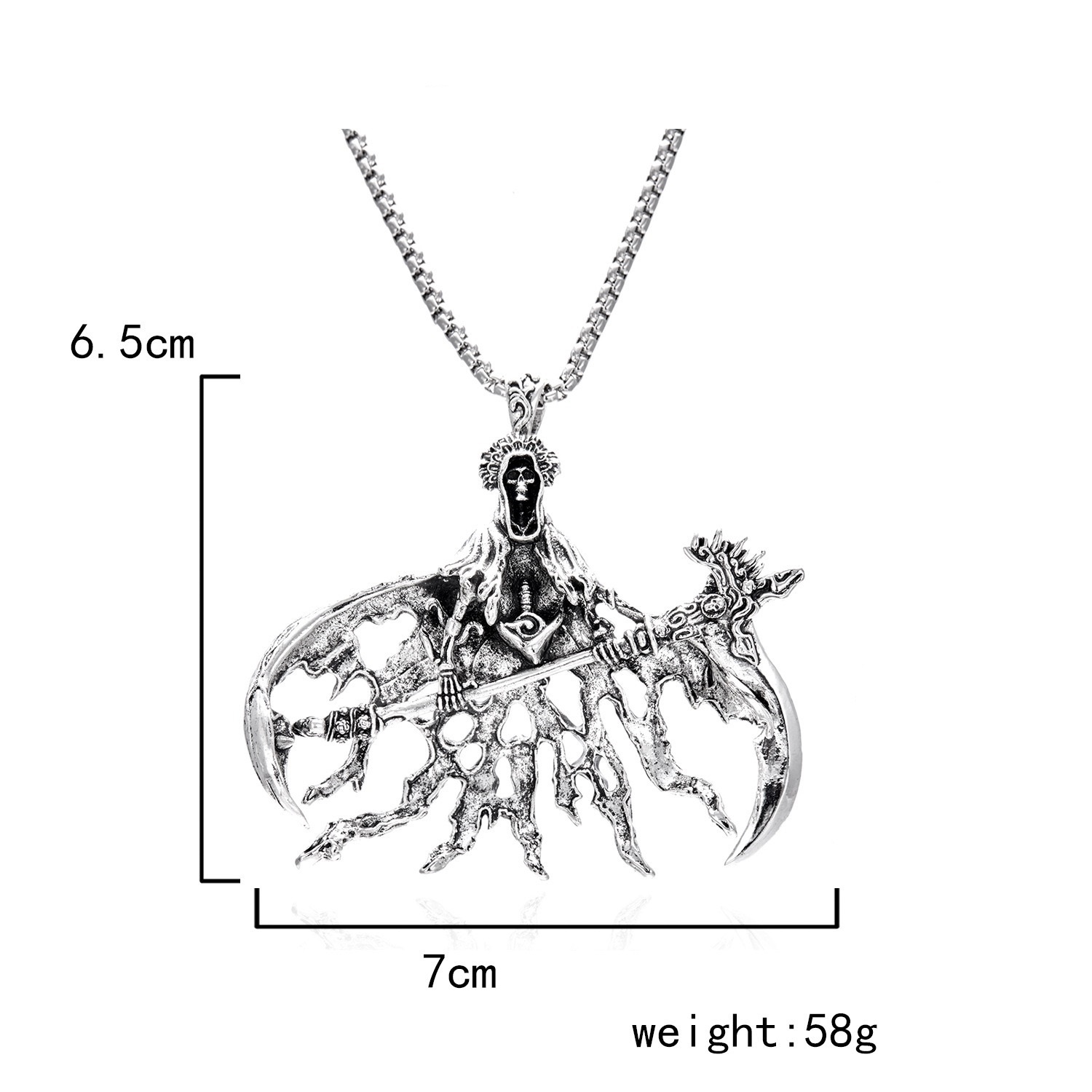 Vintage skull necklace