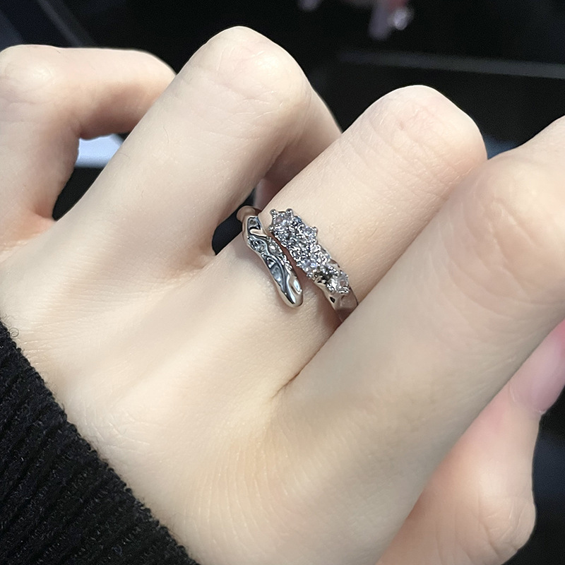 Diamond open bracelet