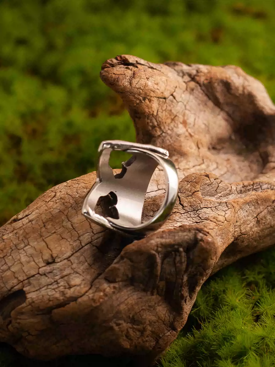 Titanium Rock Vintage Styling Ring