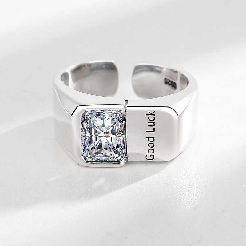 Square Diamond Lucky Ring