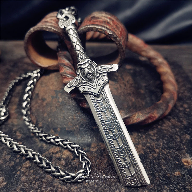 Viking King Broken Sword Necklace