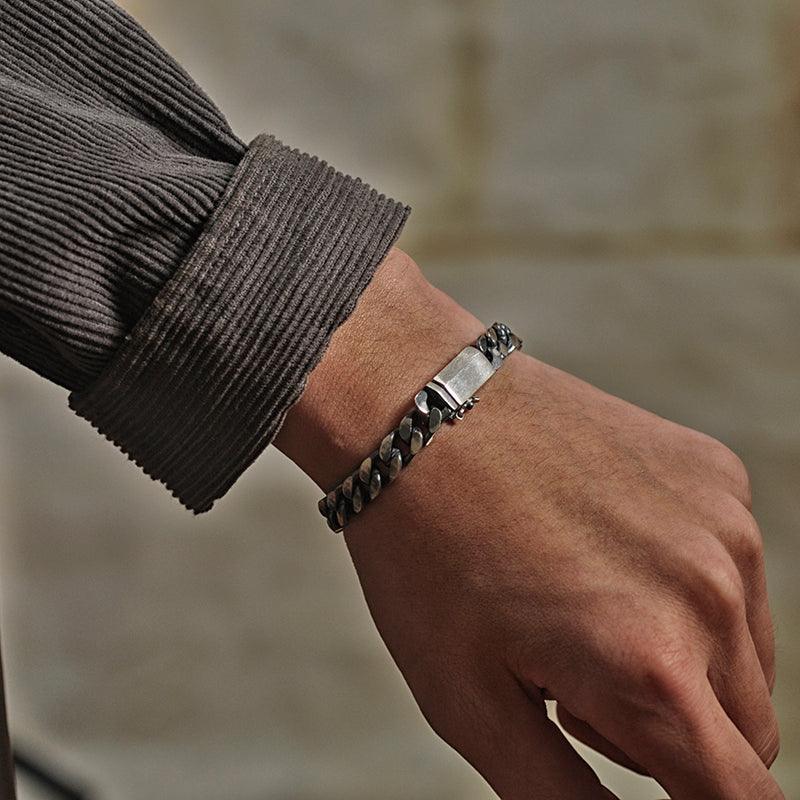 Vintage Cuban Bracelet - Viking Jewelry - Urcsilver