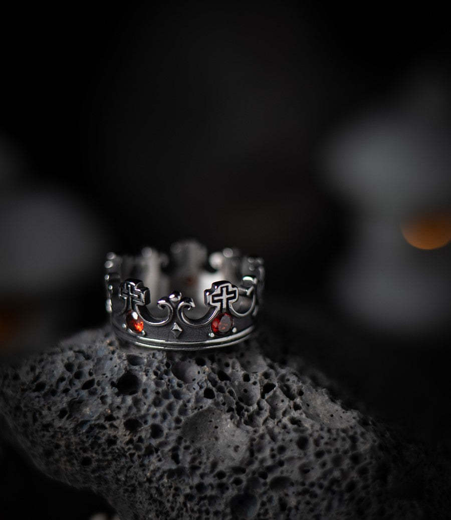 Gothic Tombstone Crown Ring
