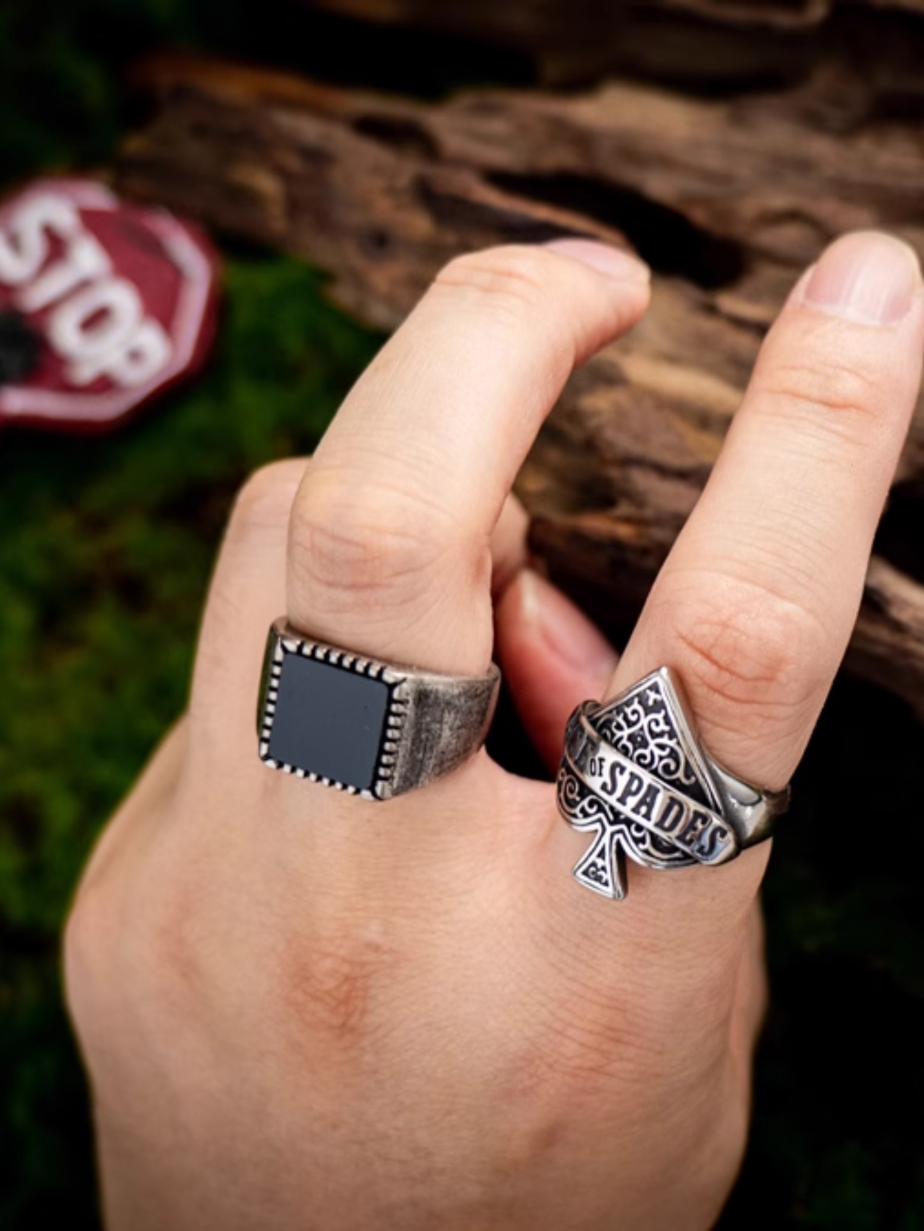 Classic Spade Ace Ring