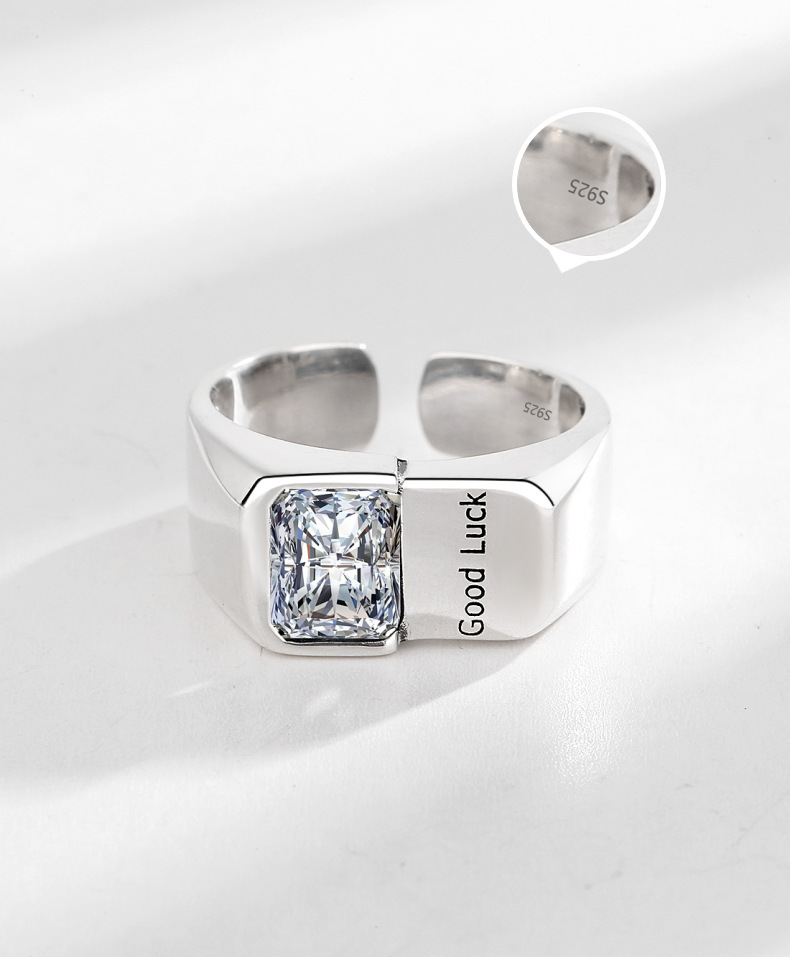 Square Diamond Lucky Ring