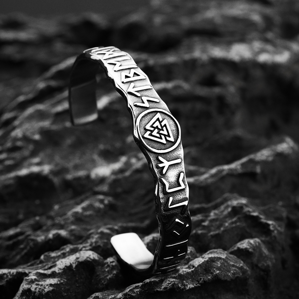 viking rune bangle
