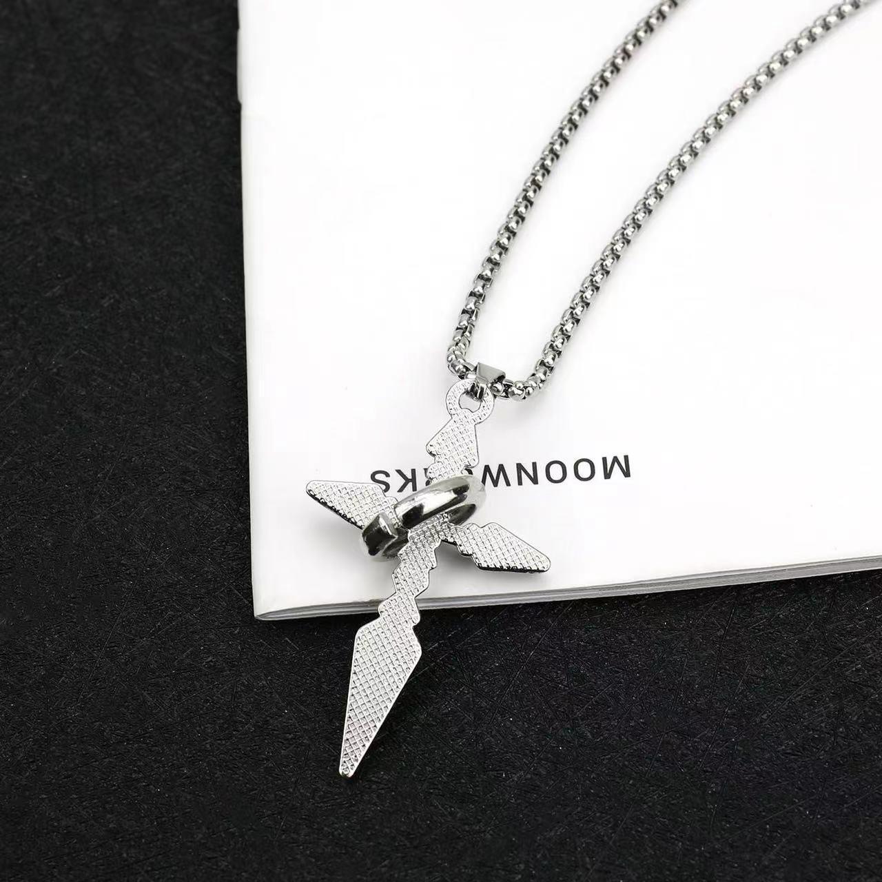 Ring Wrap Cross Necklace