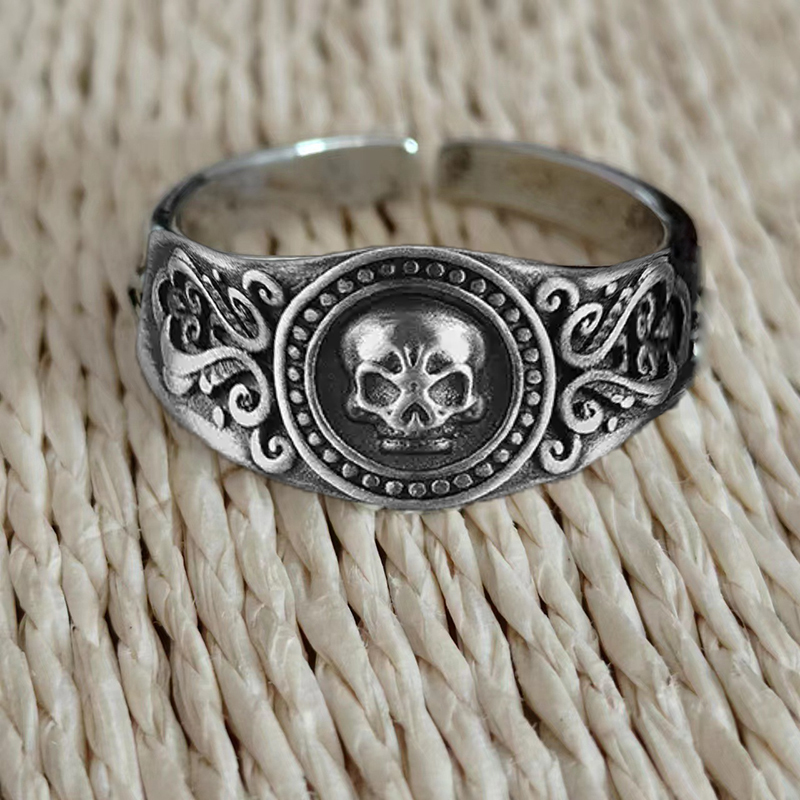 Skull sterling silver personalized design niche ring