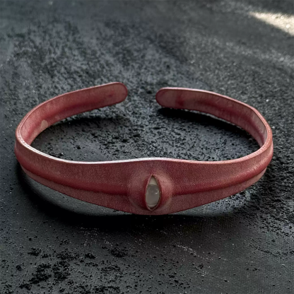 Parasitic leather eyeball handmade ring bracelet