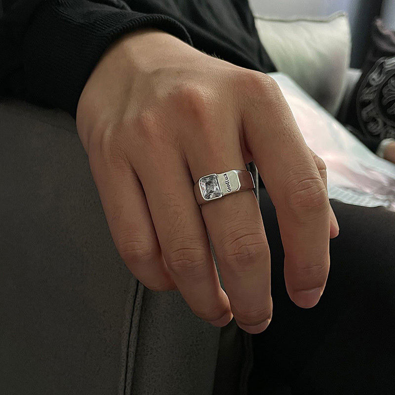 Square Diamond Lucky Ring