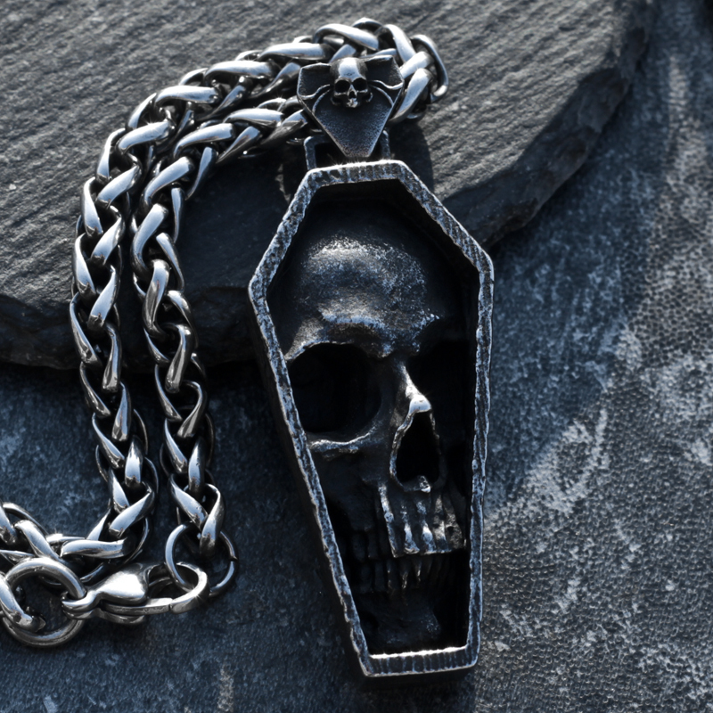 Skull Coffin Necklace