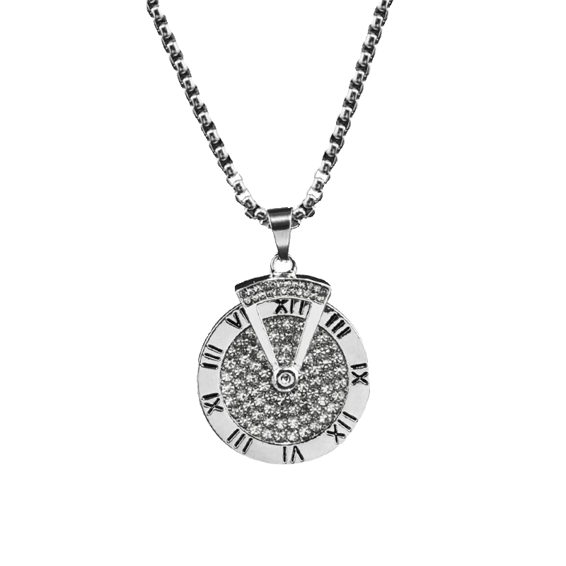 Roman Clock Necklace