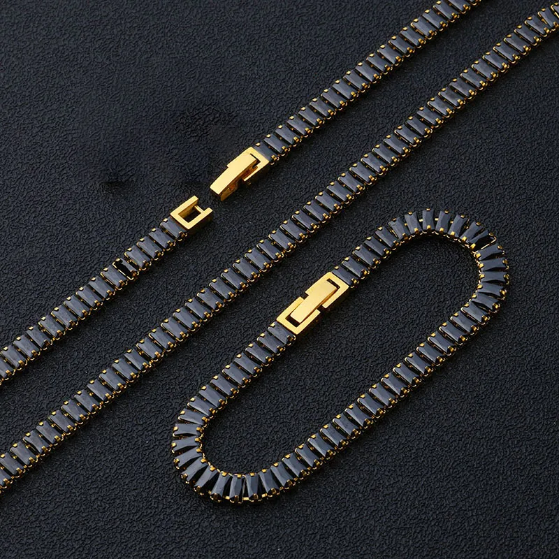 24k, Haoshi stone bracelet necklace set