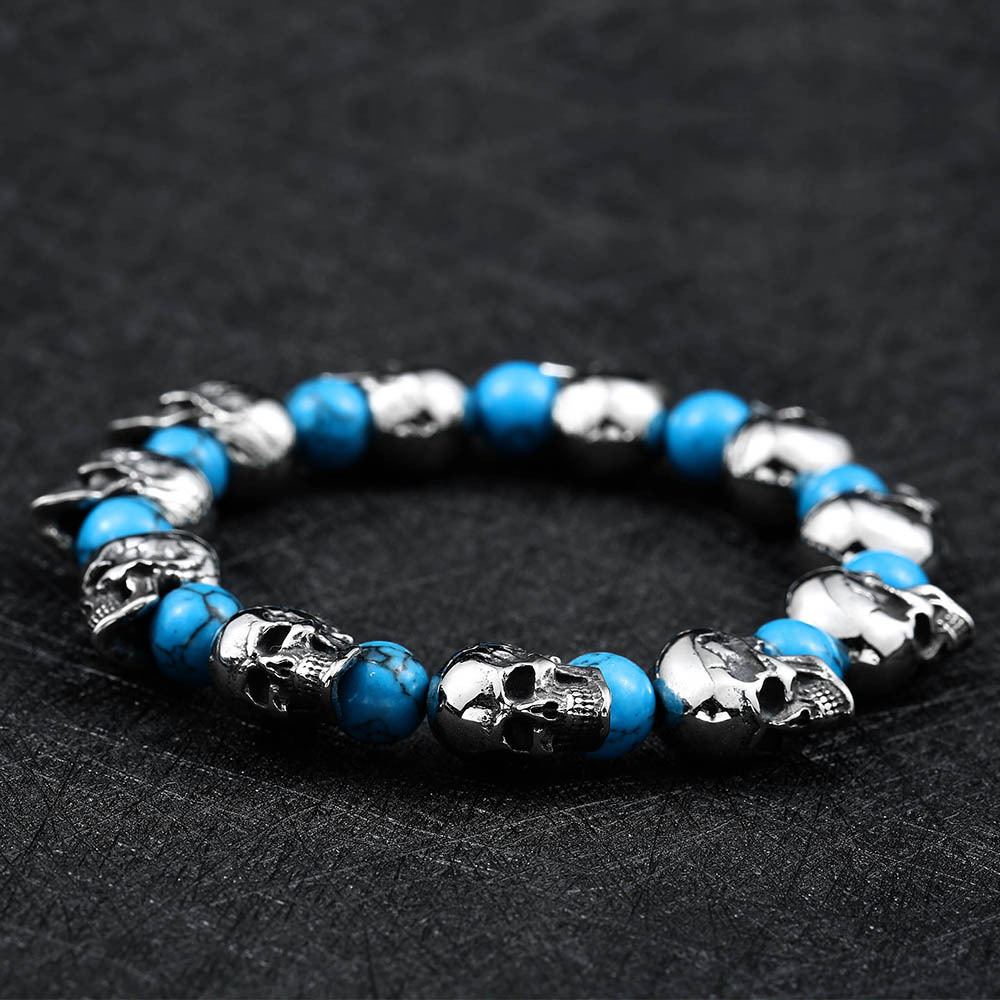 Turquoise Skull Bracelet